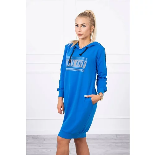Kesi Dress with reflective print mauve-blue