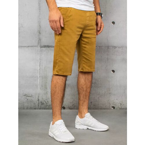 DStreet Men's mustard denim shorts SX1434 Slike