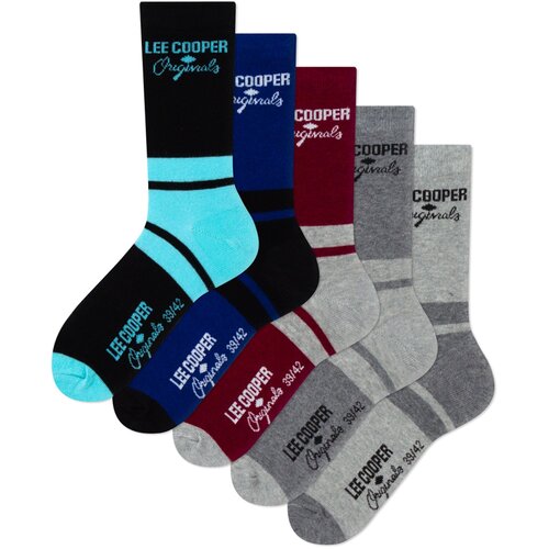 Lee Cooper Mu&amp;scaron;ke čarape 5 p&amp;aacute;rov Slike