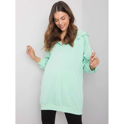 Fashion Hunters Mint women&amp;#039;s hooded sweatshirt Slike