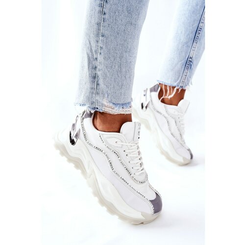 Kesi Women's Sneakers Cross Jeans II2R4017C White Slike