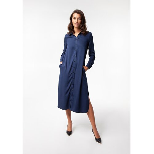 Benedict Harper Woman's Dress Camille Navy Blue Slike