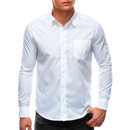 Edoti Men's shirt with long sleeves K597 Cene