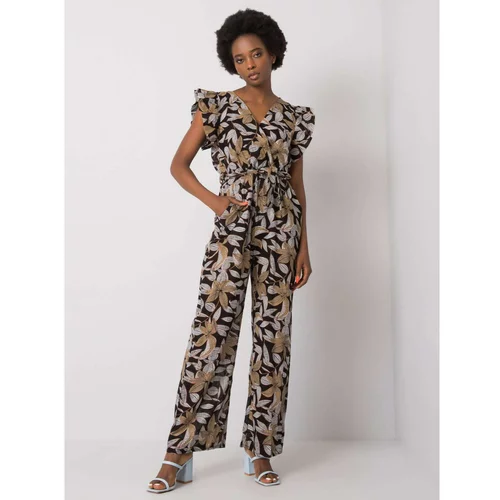 Fashion Hunters Black jumpsuit with patterns from Casja