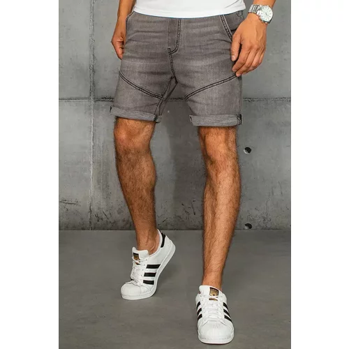 DStreet Men's denim look shorts SX1531 light gray