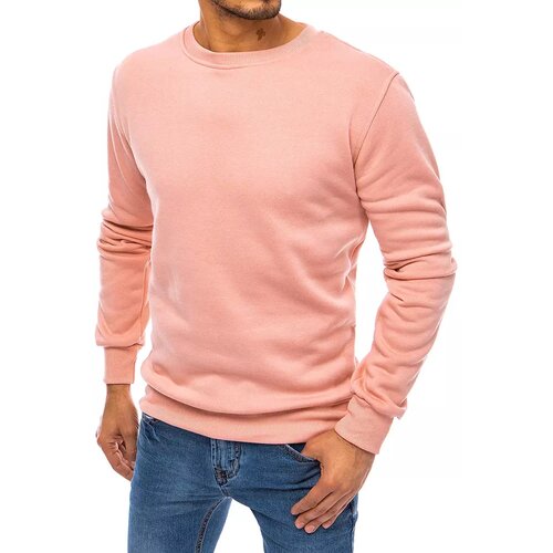 DStreet Pink men's smooth sweatshirt BX5083 Slike