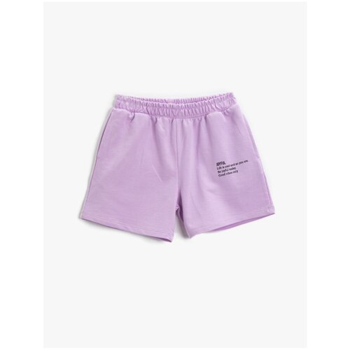 Koton Girl Lilac Printed Sort Cotton Slike