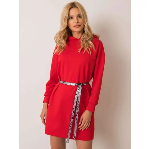 Fashion Hunters Red dress with a hood