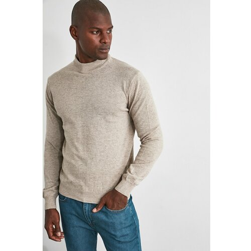 Trendyol Muški džemper Knitwear plava | siva | krem Slike