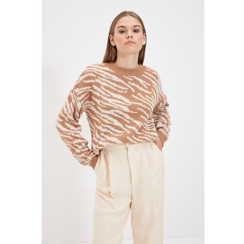 Trendyol Camel Jacquard Knitwear Sweater Cijene