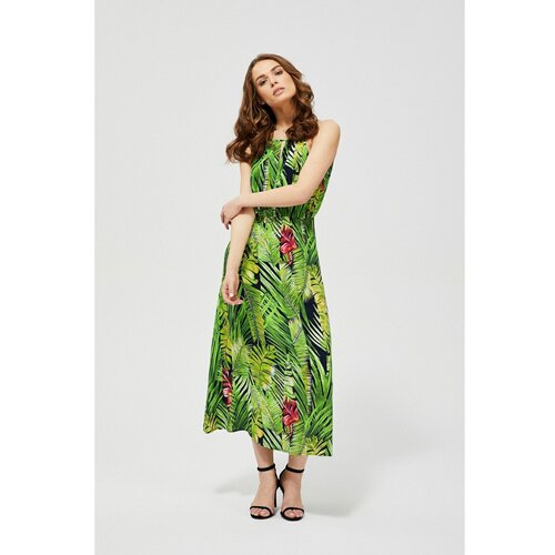 Moodo Maxi haljina sa zelenim uzorkom Slike