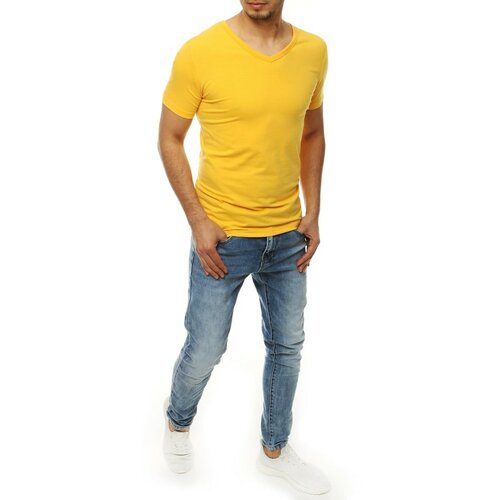 DStreet Yellow RX4115 men's T-shirt plava | narandžasta Slike