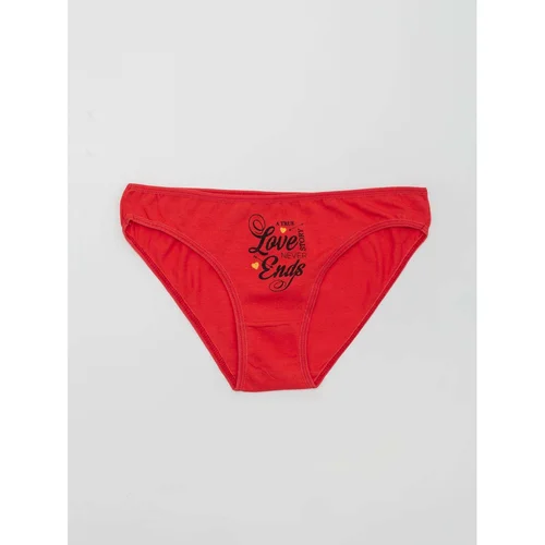 Fashion Hunters Women's red cotton panties