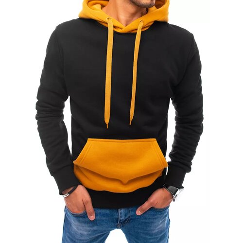 DStreet Black men's hoodie BX4996 Slike