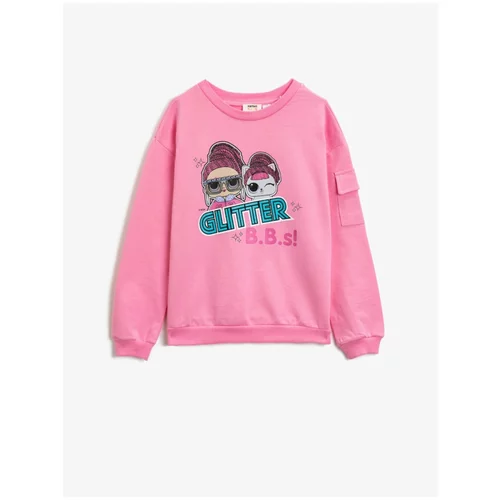 Koton Lol Suprise Licensed Printed Cotton Crew Neck Sweatshirt