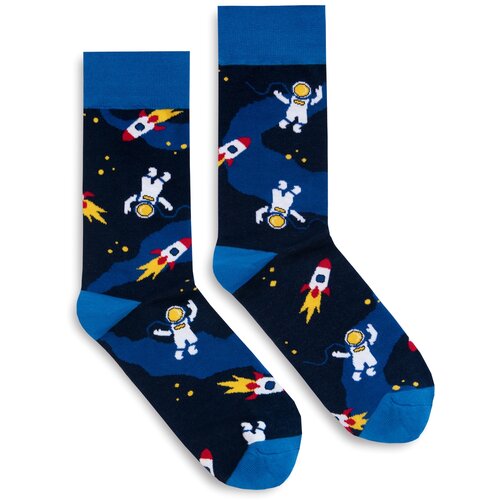 Banana Socks Unisex čarape Classic Space Man crna | plava | siva Slike