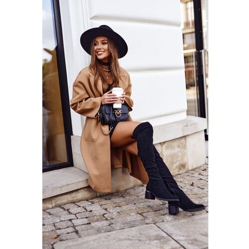 Kesi Women's high boots over the knee eco-suede black Can't Stop Cijene