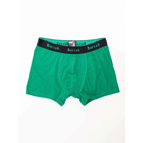 Fashionhunters Men's green boxer shorts