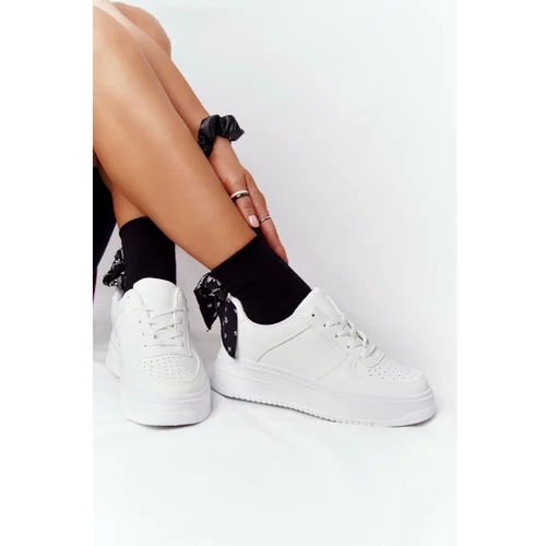 Kesi Women's Sport Shoes On A Platform White This Is Me