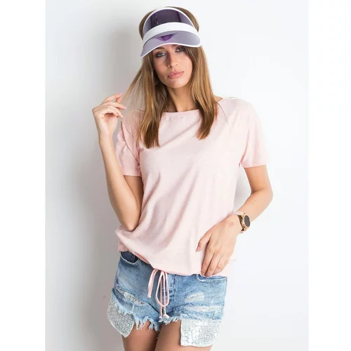Fashion Hunters Pink melange Curiosity t-shirt