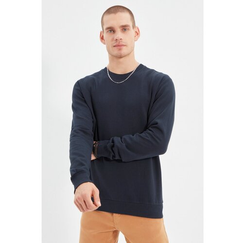 Trendyol Navy Men Regular Fit Sweatshirt Cene