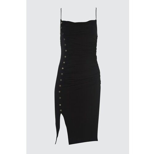 Trendyol Crna haljina Detaljna haljina crna | bela Slike