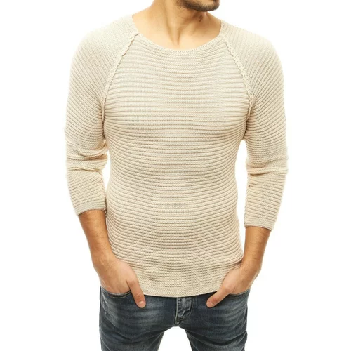 DStreet Men's pullover sweater beige WX1578