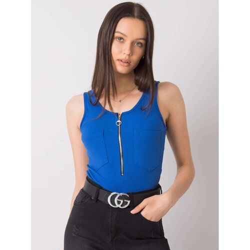 Fashion Hunters Dark blue striped top Slike