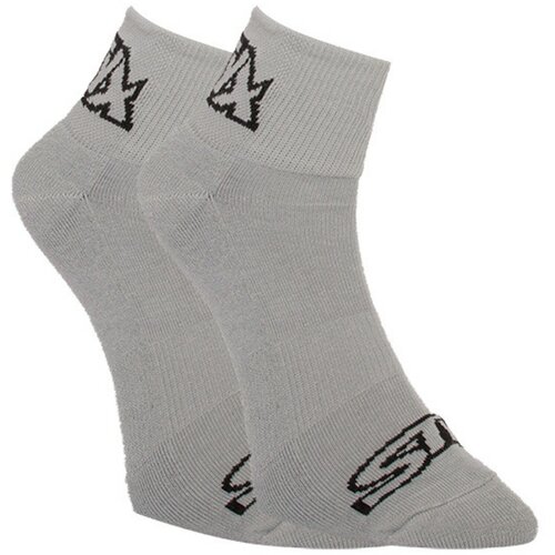 STYX ankle socks gray with black logo (HK1062) Slike