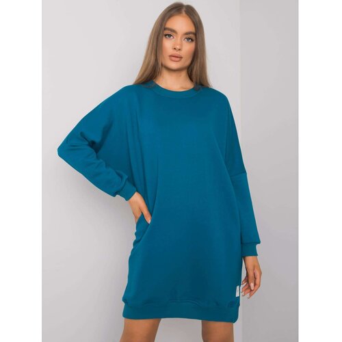 Fashion Hunters RUE PARIS Women&amp;#039;s sea cotton dress Slike