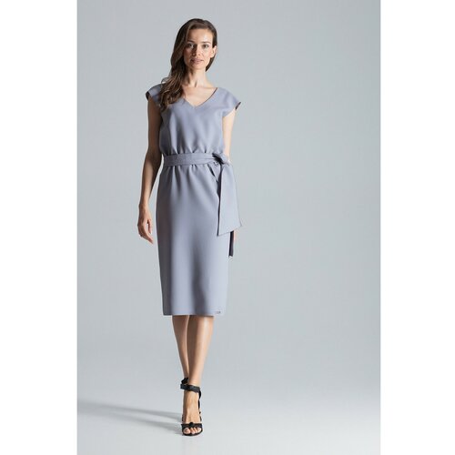 Figl Ženska haljina M674 siva | braon Slike