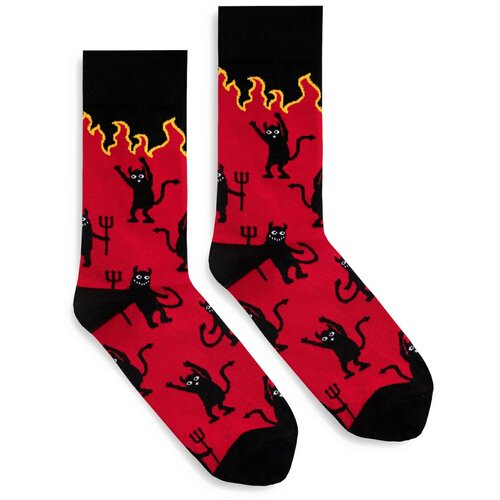 Banana Socks Ženske trikove ili čarape za tretiranje crne boje Crveno Slike