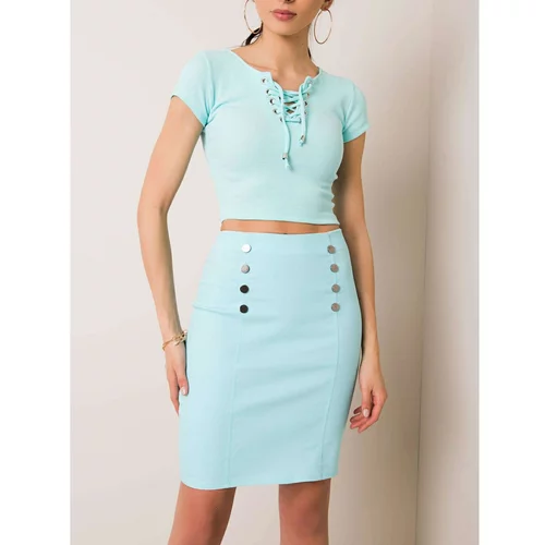 Fashionhunters Women's mint skirt