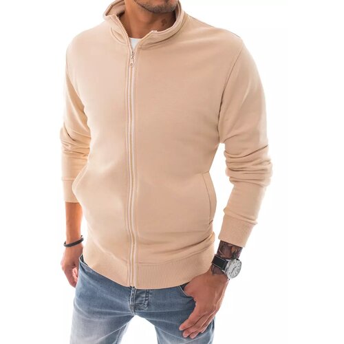 DStreet BX5038 beige men's zipped sweatshirt Cene