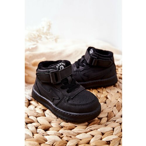 Kesi Children's Insulated High Sneakers Black Clafi Slike