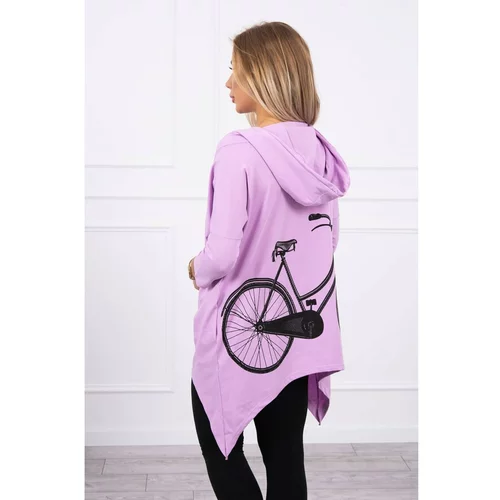 Kesi Sweatshirt with a bicycle print purple