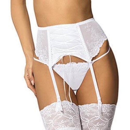 Gorteks Yvette / PPW garter belt - white Slike