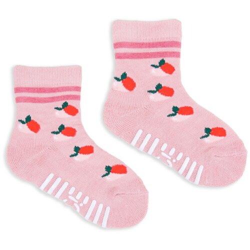 Yoclub Kids's Cotton Socks Cushion Anti Slip ABS Patterns Colors SK-20/GIR/031 Slike