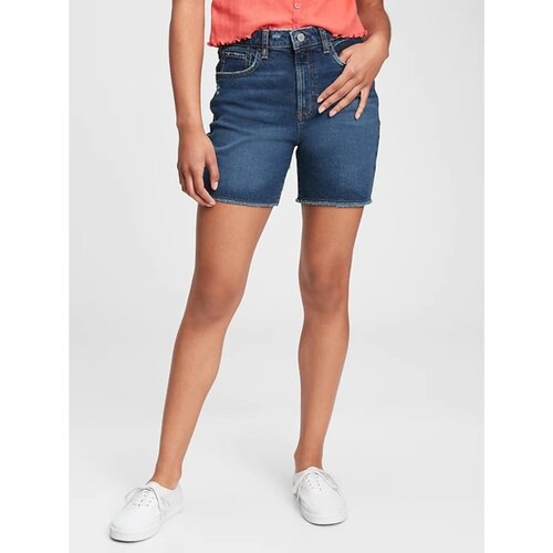 GAP Baby Shorts Teen Denim Sky High Rise Midi Shorts with Washwell - Girls Cene