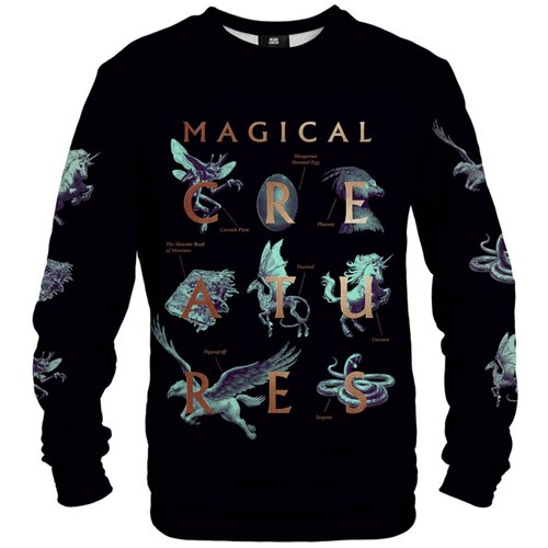 Mr. GUGU & Miss GO Unisexova majica sa čarobnim stvorenjima S-PC HP033 crna Slike