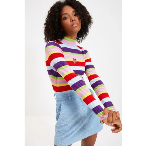 Trendyol Multicolor Striped Knitwear Sweater