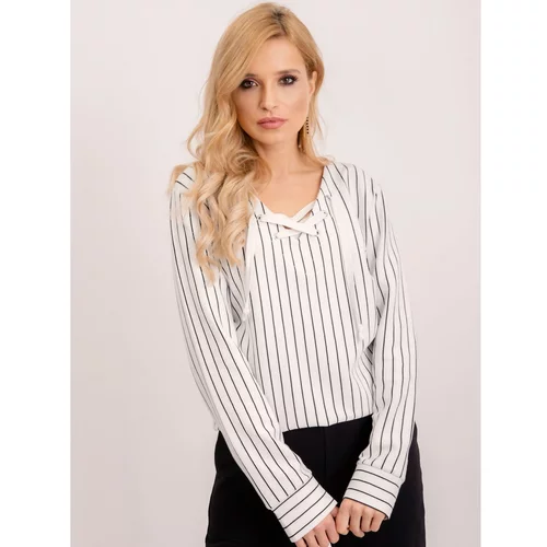 Fashionhunters BSL blouse with white stripes