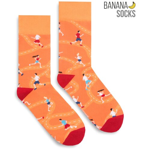 Banana Socks Unisex čarape Classic Run For Fun Blue | narandžasta roza | Crveno Slike