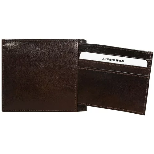 Fashionhunters Men's soft brown wallet