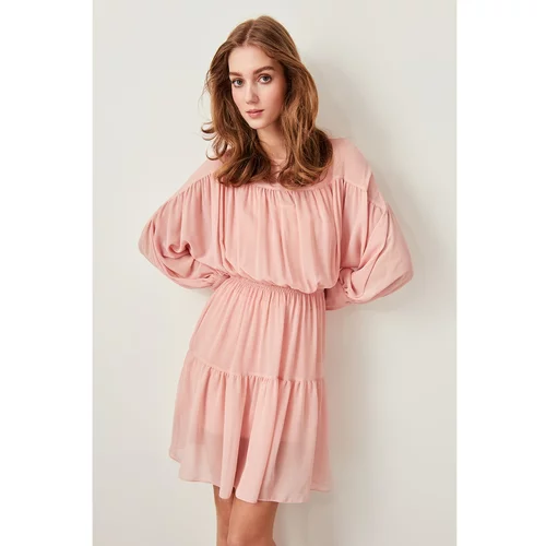 Trendyol Pink Ruffled Dress