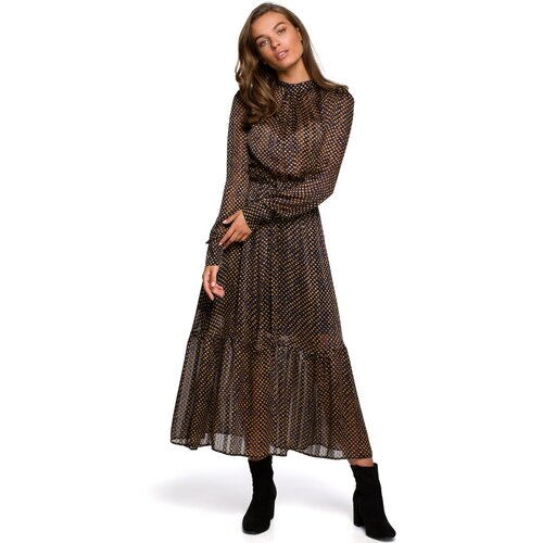 Stylove Ženska haljina S238 Model 3 crna | smeđa Cene