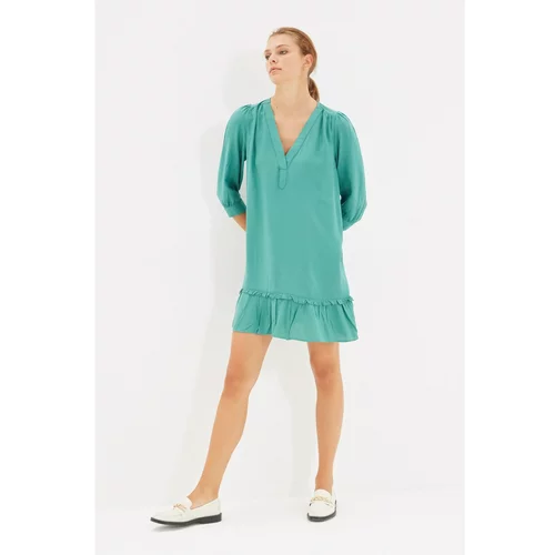 Trendyol Green V-Neck Dress