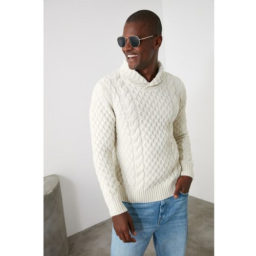 Trendyol Muški džemper Knitwear plava | siva Cene