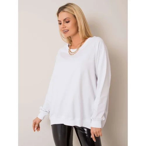 Fashion Hunters RUE PARIS White cotton sweatshirt