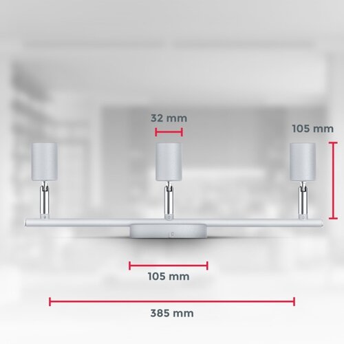  B.K.Licht 1409 - LED spot svetiljka 3xGU10/5W/230V Slike